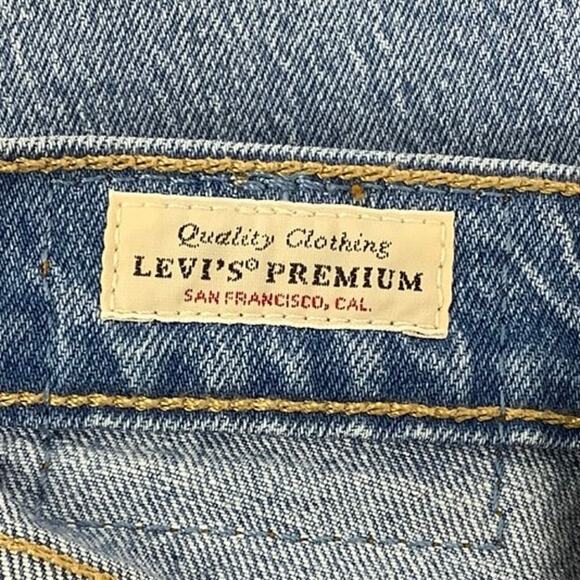 Levis 501 Womens 27x28 Light Wash Denim Skinny High Rise Jeans Stretch OS24-19 - Picture 4 of 12